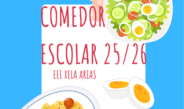 Comedor escolar EEI Xela Arias 2025/2026