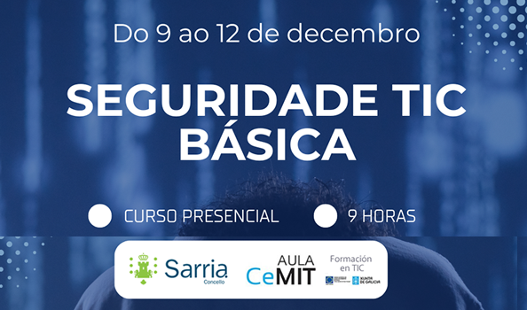 Curso Seguridade TIC básica na aula CeMIT